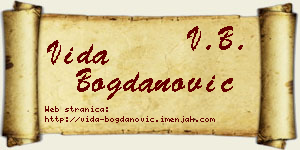 Vida Bogdanović vizit kartica